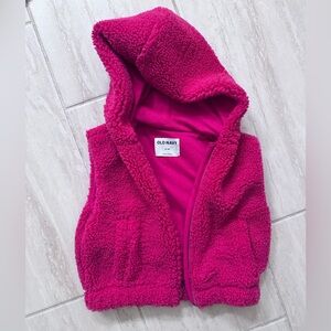 Old Navy Vest Fleece Hooded